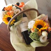 女性用 退職祝い ワインフラワー 女性用 退職祝い ワインフラワー